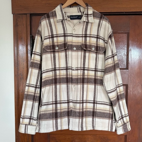 Abercrombie & Fitch Other - Abercrombie & Fitch Relaxed Shirt Jacket Size Large Tall Soft A&F Collection